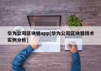 华为公司区块链app[华为公司区块链技术实例分析]